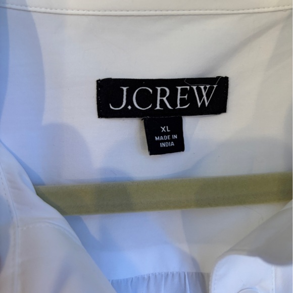 White Ruffled Shirt Dress - Picture 2 of 3